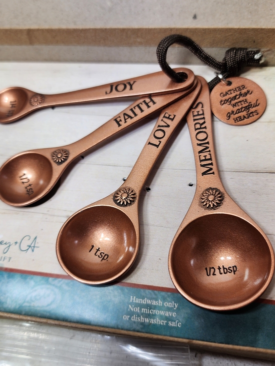 Cathedral Abbey  & CA Other - Measuring Spoon Gift Set - Joy Faith Love Memories Cathedral Art Abbey & CA. New